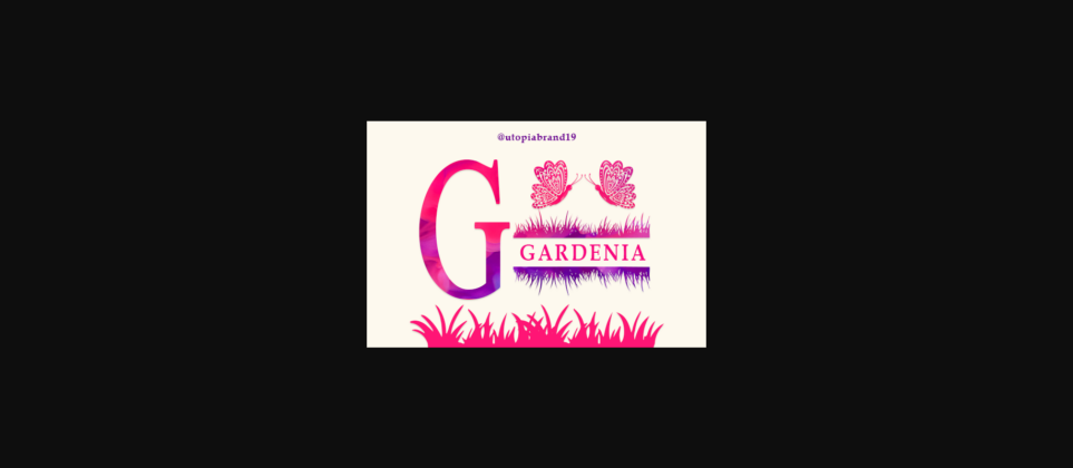 Gardenia Font Poster 3