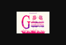 Gardenia Font Poster 1