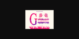 Gardenia Font Poster 1