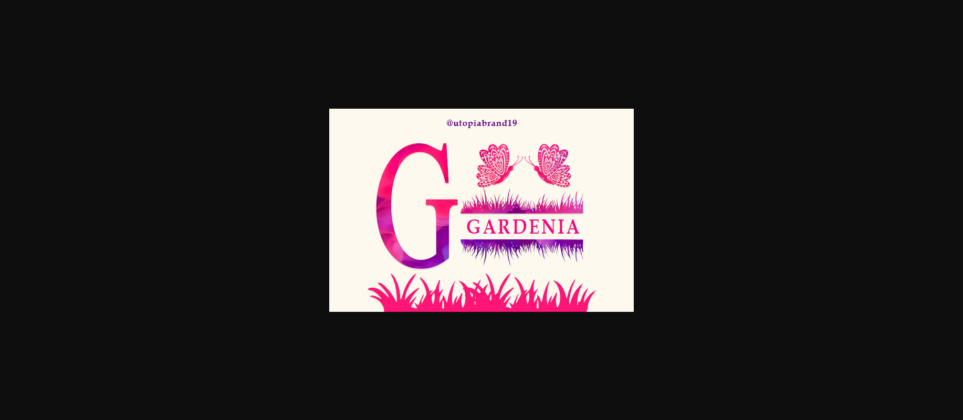 Gardenia Font Poster 1