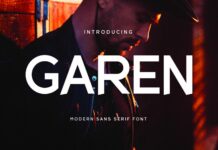 Garen Font Poster 1
