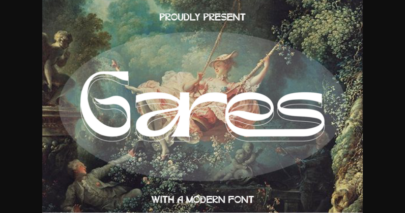 Gares Modern Sans Font Poster 3