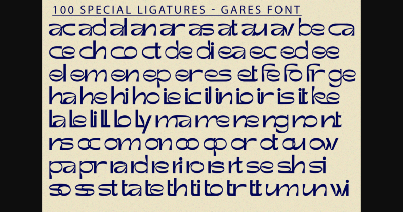 Gares Modern Sans Font Poster 9