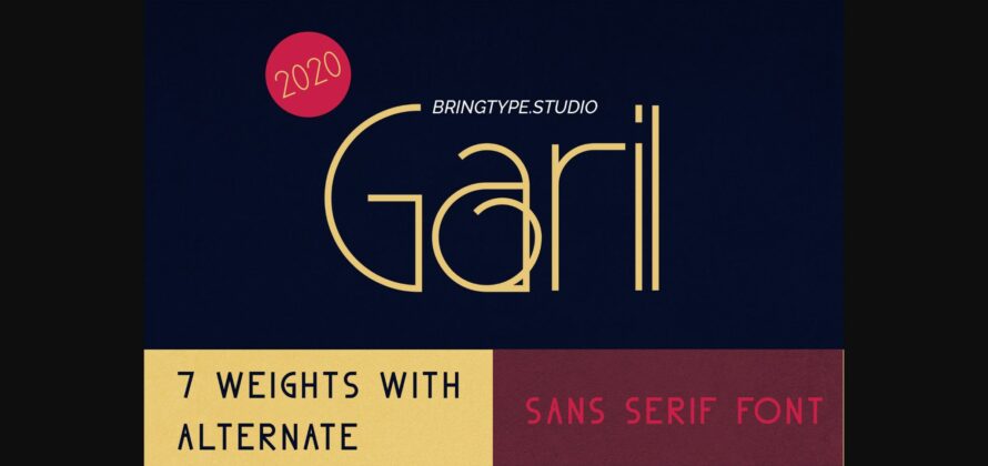 Garil Font Poster 3