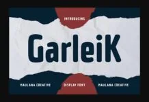 Garleik Font Garleik Font Poster 1