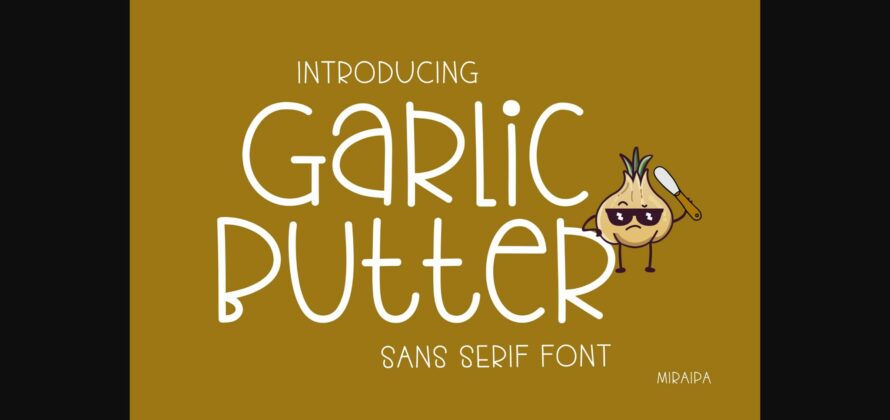Garlic Butter Font Poster 3