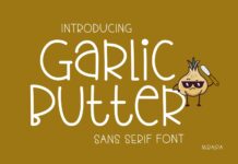 Garlic Butter Font Poster 1