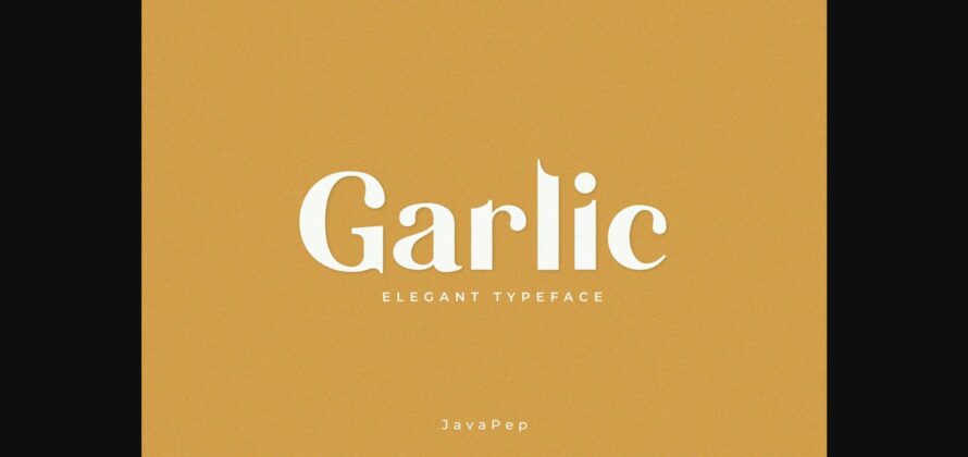 Garlic Font Poster 3