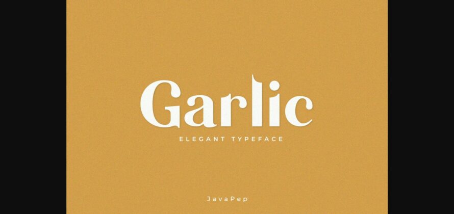 Garlic Font Poster 1