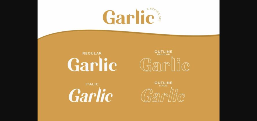 Garlic Font Poster 4