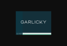 Garlicky Font Poster 1