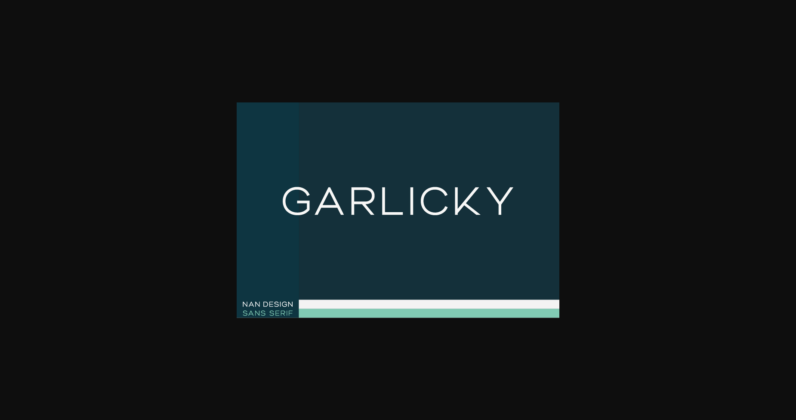 Garlicky Font Poster 1