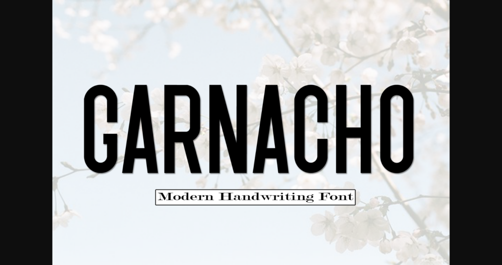 Garnacho Font Poster 1