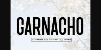 Garnacho Font Poster 1