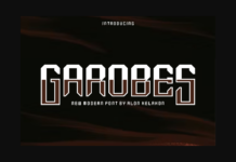 Garobes Font Poster 1