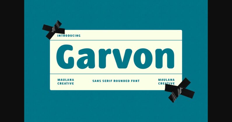 Garvon Font Poster 3