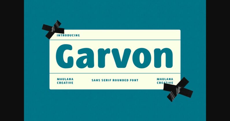 Garvon Font Poster 3
