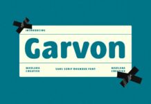 Garvon Font Poster 1