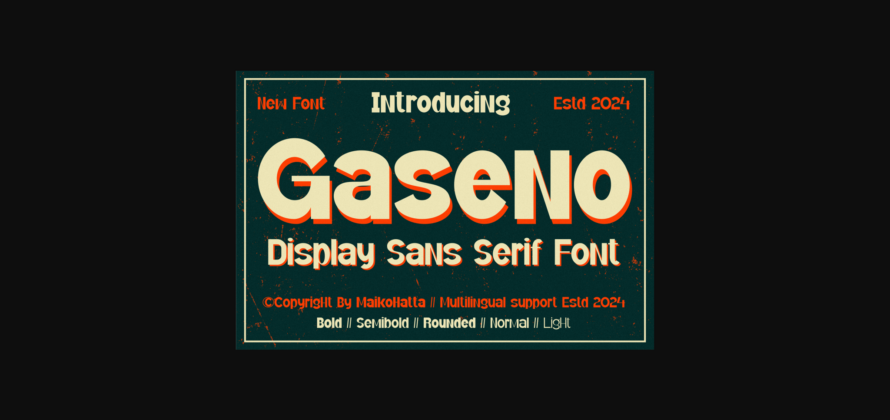 Gaseno - Font Poster 3