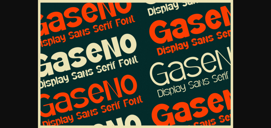 Gaseno - Font Poster 5
