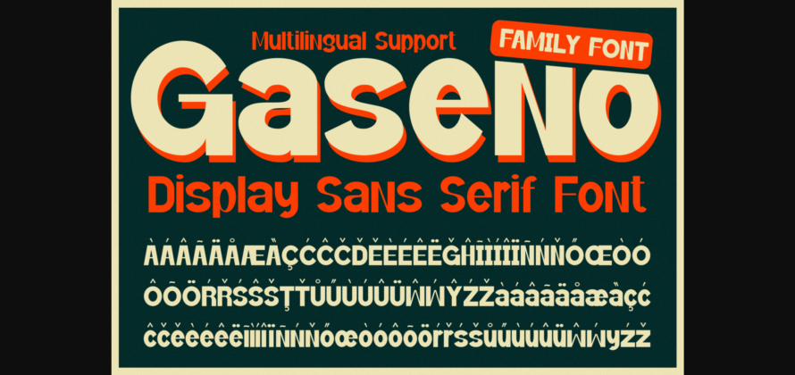 Gaseno - Font Poster 11