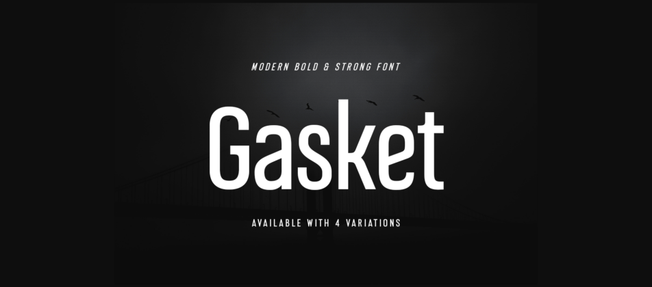 Gasket Font Poster 3