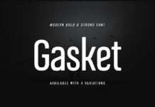 Gasket Font Poster 1