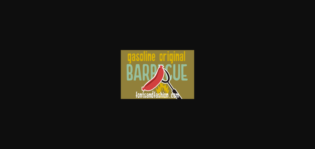 Gasoline Original Font Poster 5