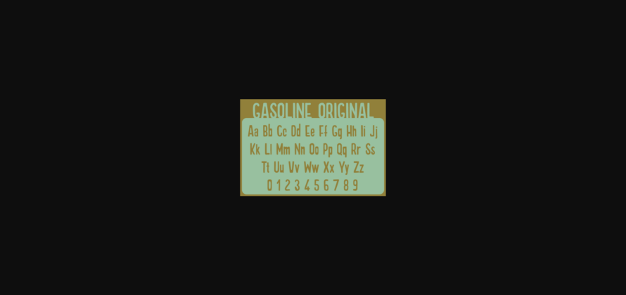 Gasoline Original Font Poster 6