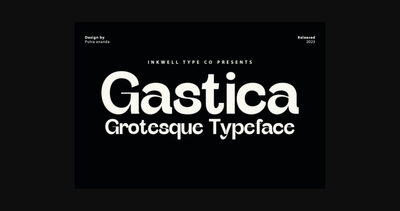 Gastica Font Poster 3
