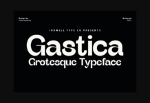 Gastica Font Poster 1