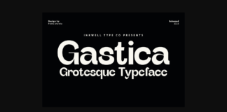 Gastica Font Poster 1