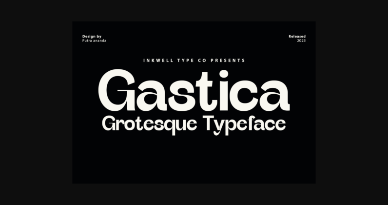 Gastica Font Poster 1