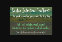 Gastro Intestinal Confluent Font Poster 1
