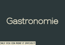 Gastronomie Font Poster 1