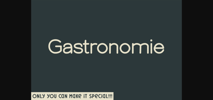 Gastronomie Font Poster 1