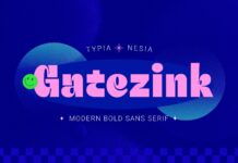 Gatezink Font Poster 1