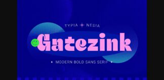 Gatezink Font Poster 1