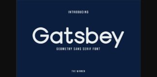 Gatsbey Font Poster 1