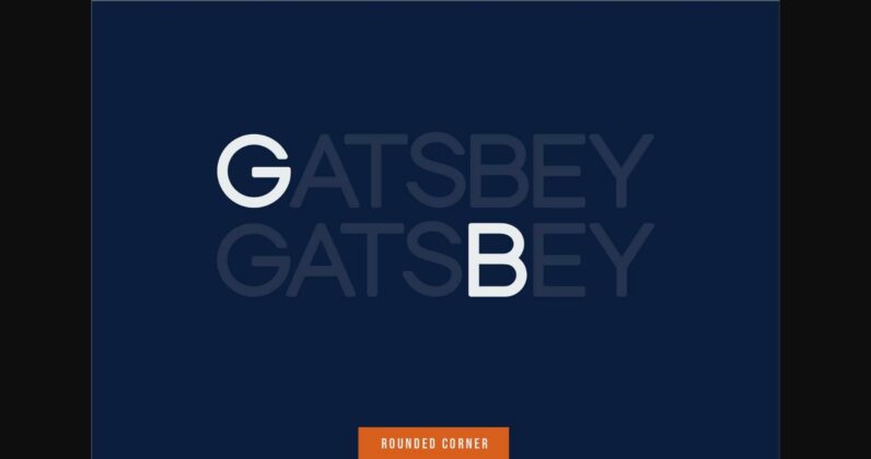 Gatsbey Font Poster 2