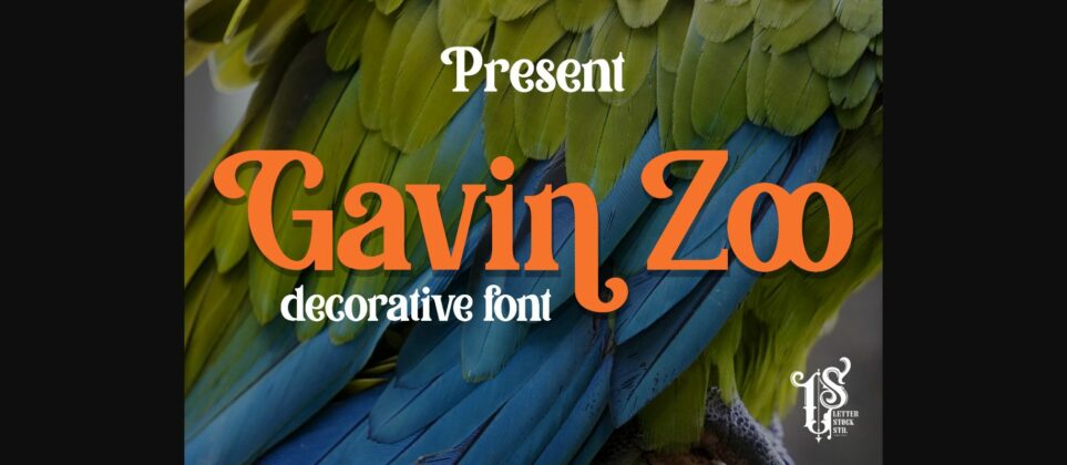 Gavin Zoo Font Poster 3