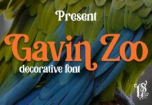 Gavin Zoo Font Poster 1