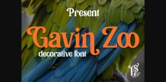 Gavin Zoo Font Poster 1