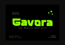 Gavora Font Poster 1