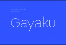 Gayaku Font Poster 1