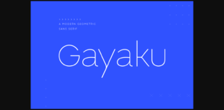 Gayaku Font Poster 1