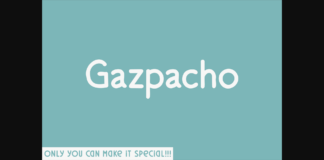 Gazpacho Font Poster 1