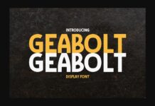 Geabolt Font Poster 1