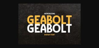 Geabolt Font Poster 1