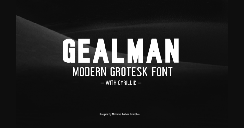 Gealman Font Poster 3